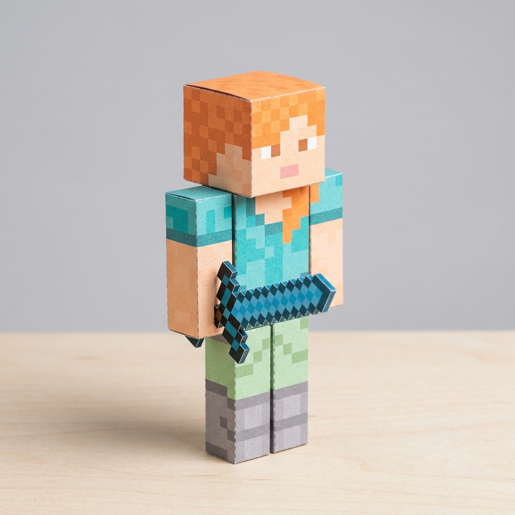 Alex Custom papercraft figurine